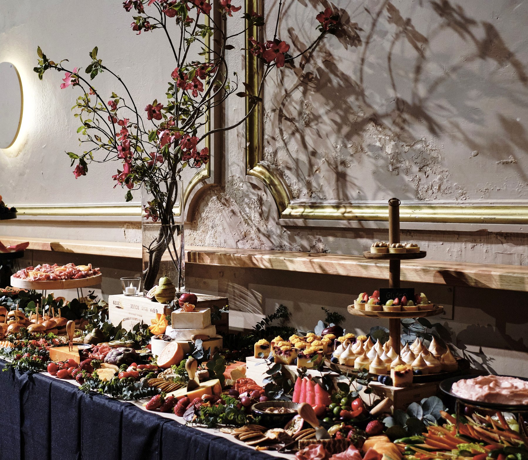 An abundant everydayfood grazing presentation prepared for an event
