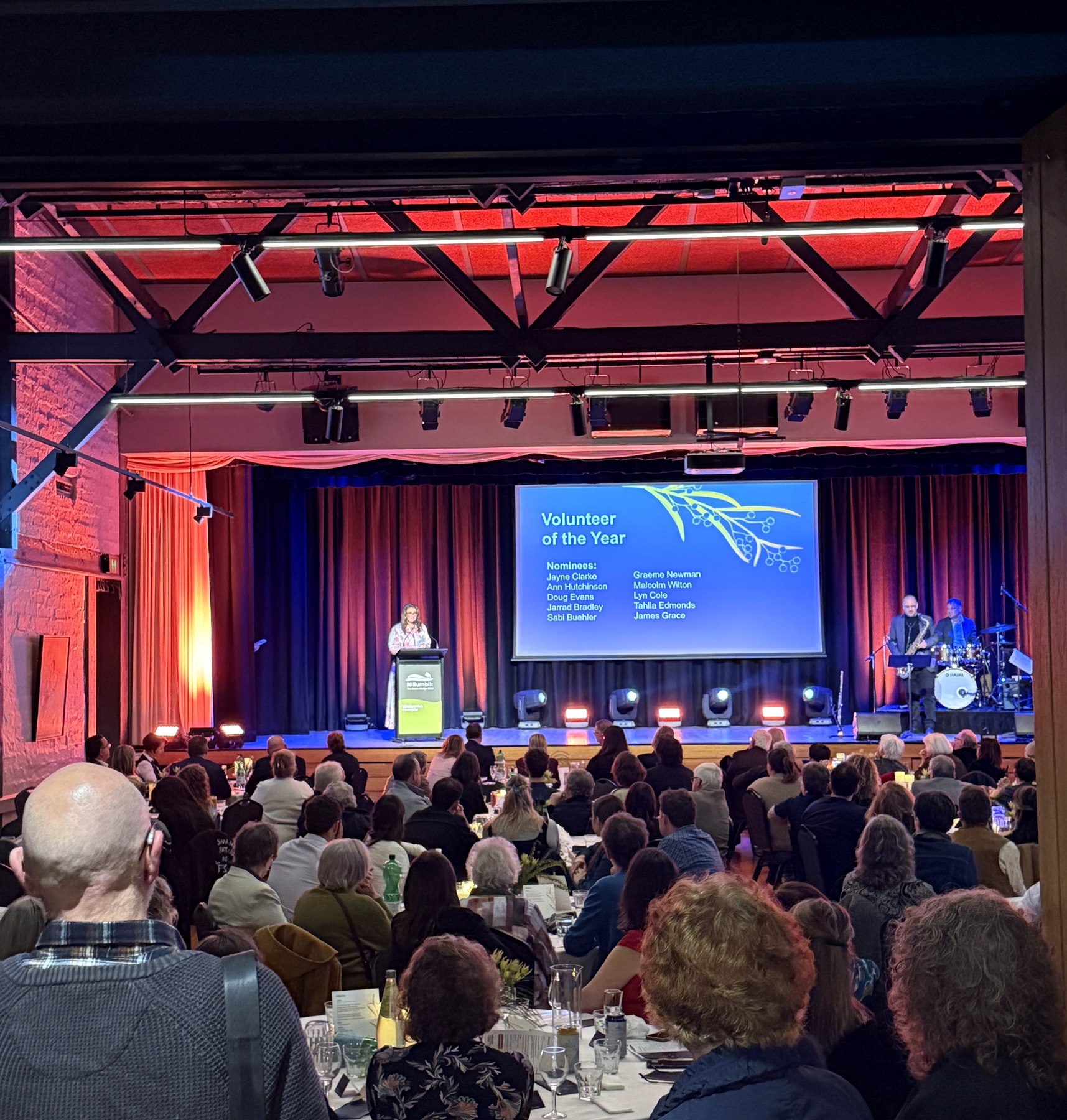 Guests and catering at a Melbourne corporate event