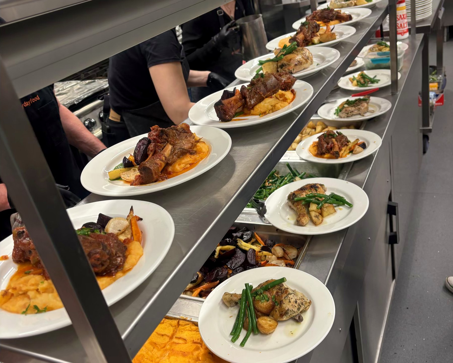 A polished bar and beverage setup for an everydayfood event