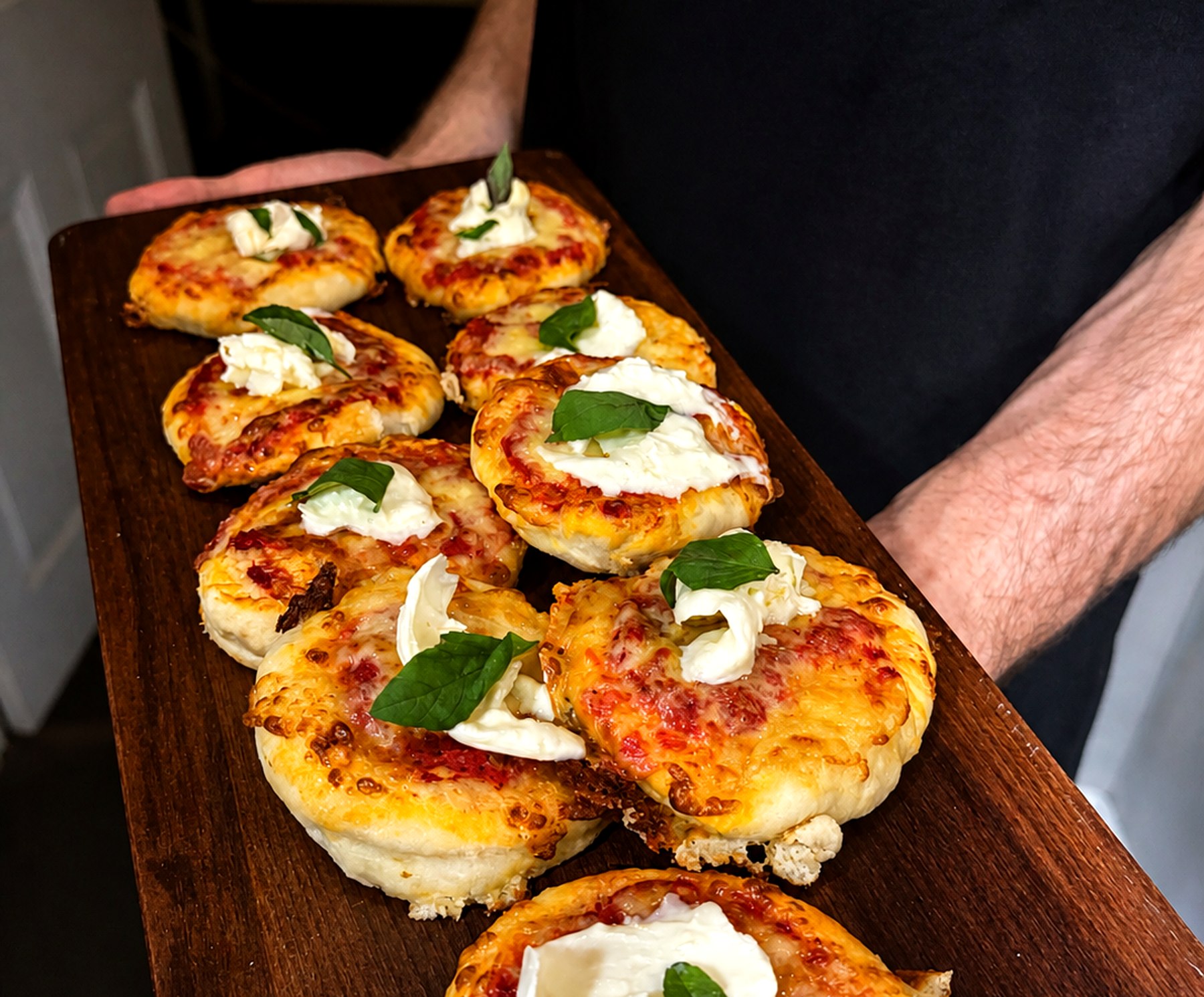 Hand-finished everydayfood canapés prepared for event service