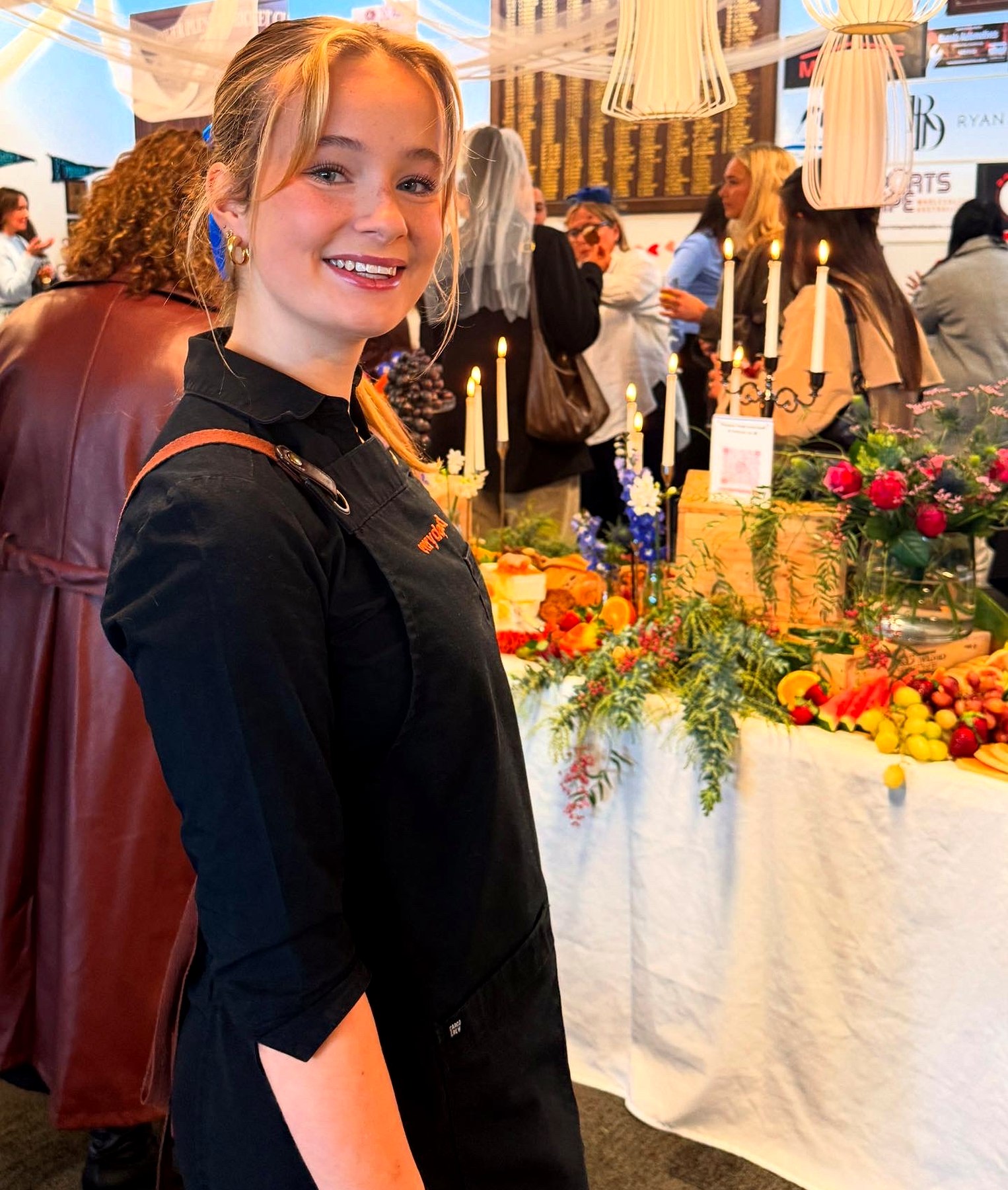 An everydayfood team member providing professional event service
