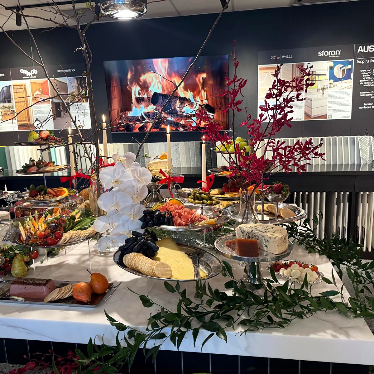 A contemporary everydayfood grazing installation