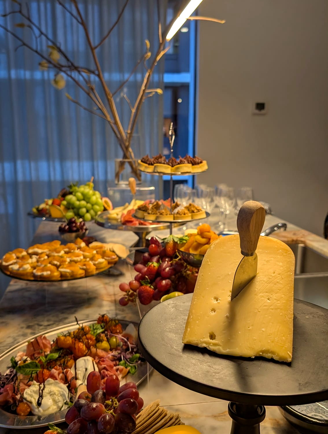 Premium produce arranged for an everydayfood grazing table