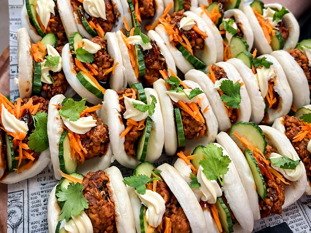 Everydayfood bao buns arranged for event service