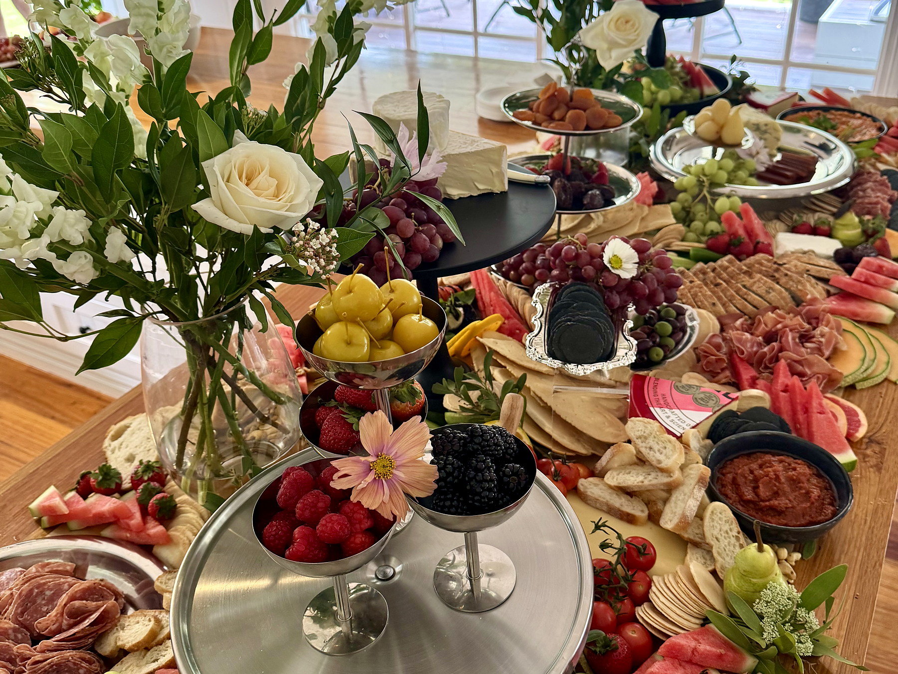 A generous everydayfood grazing display with premium produce