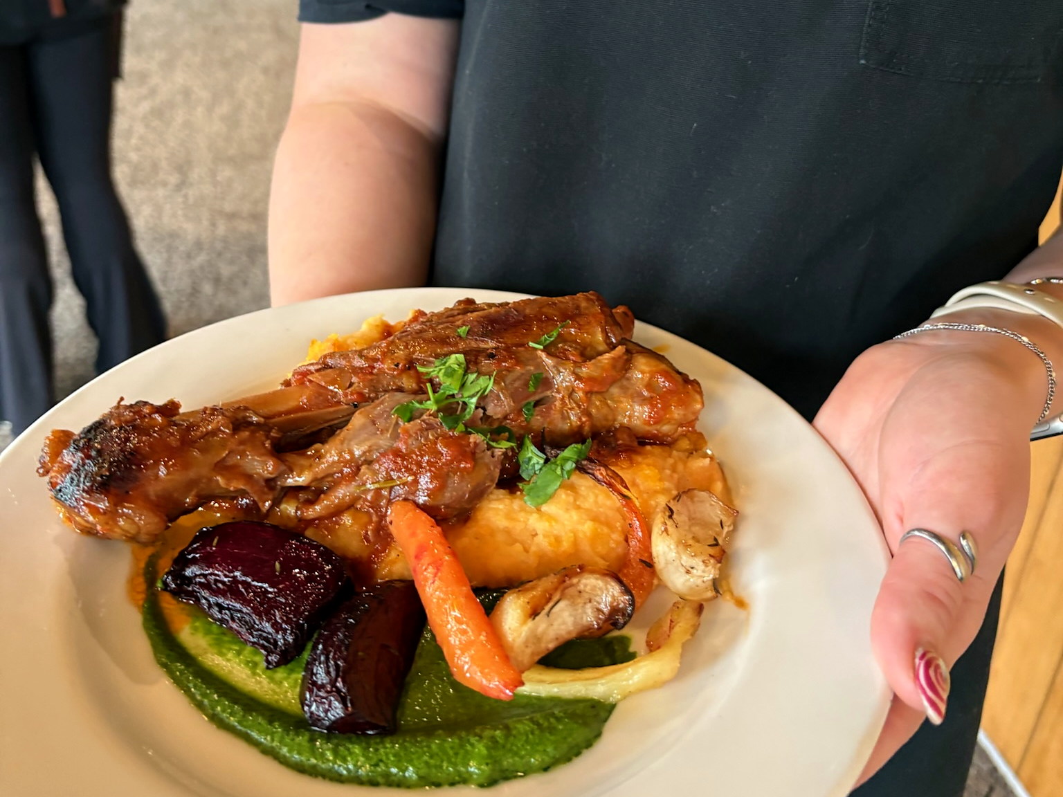 A plated everydayfood meal presented for event service