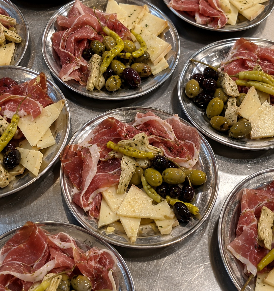 Premium charcuterie plates prepared by everydayfood