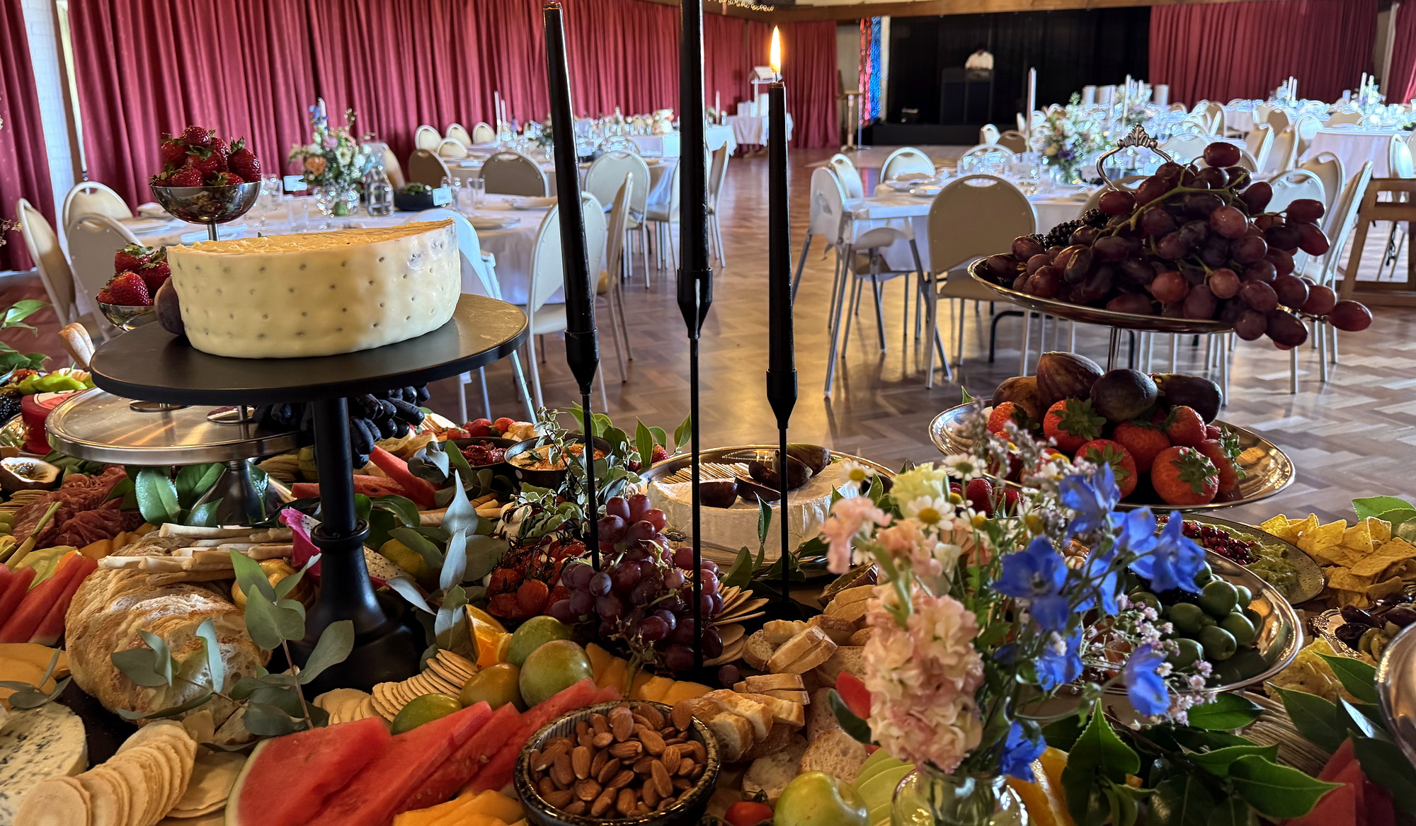 A wedding grazing installation prepared by everydayfood