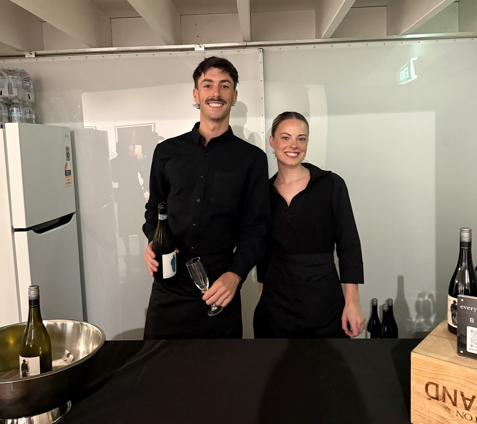 Everydayfood event staff ready for wedding service
